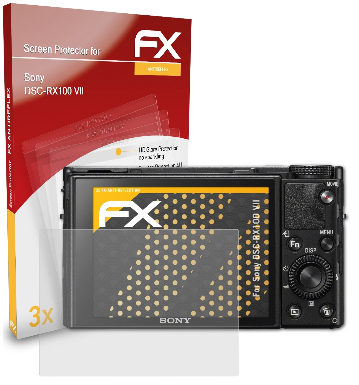 DSC-RX100 ATFOLIX Displayschutz(für VII) 3x FX-Antireflex Sony