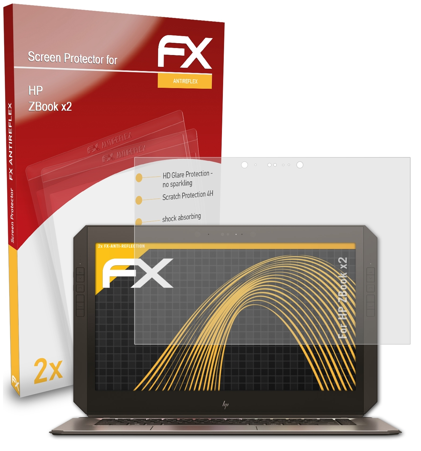 ATFOLIX HP ZBook Displayschutz(für FX-Antireflex 2x x2)