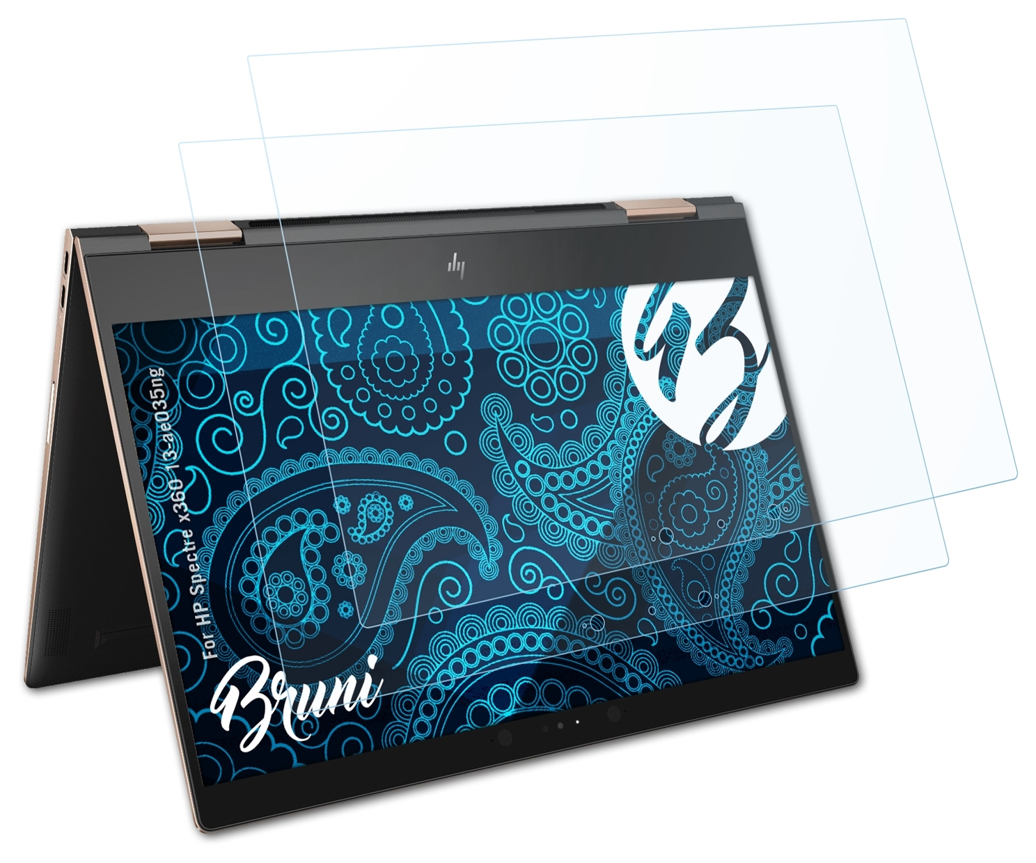 BRUNI 2x x360 Schutzfolie(für Spectre 13-ae035ng) HP Basics-Clear