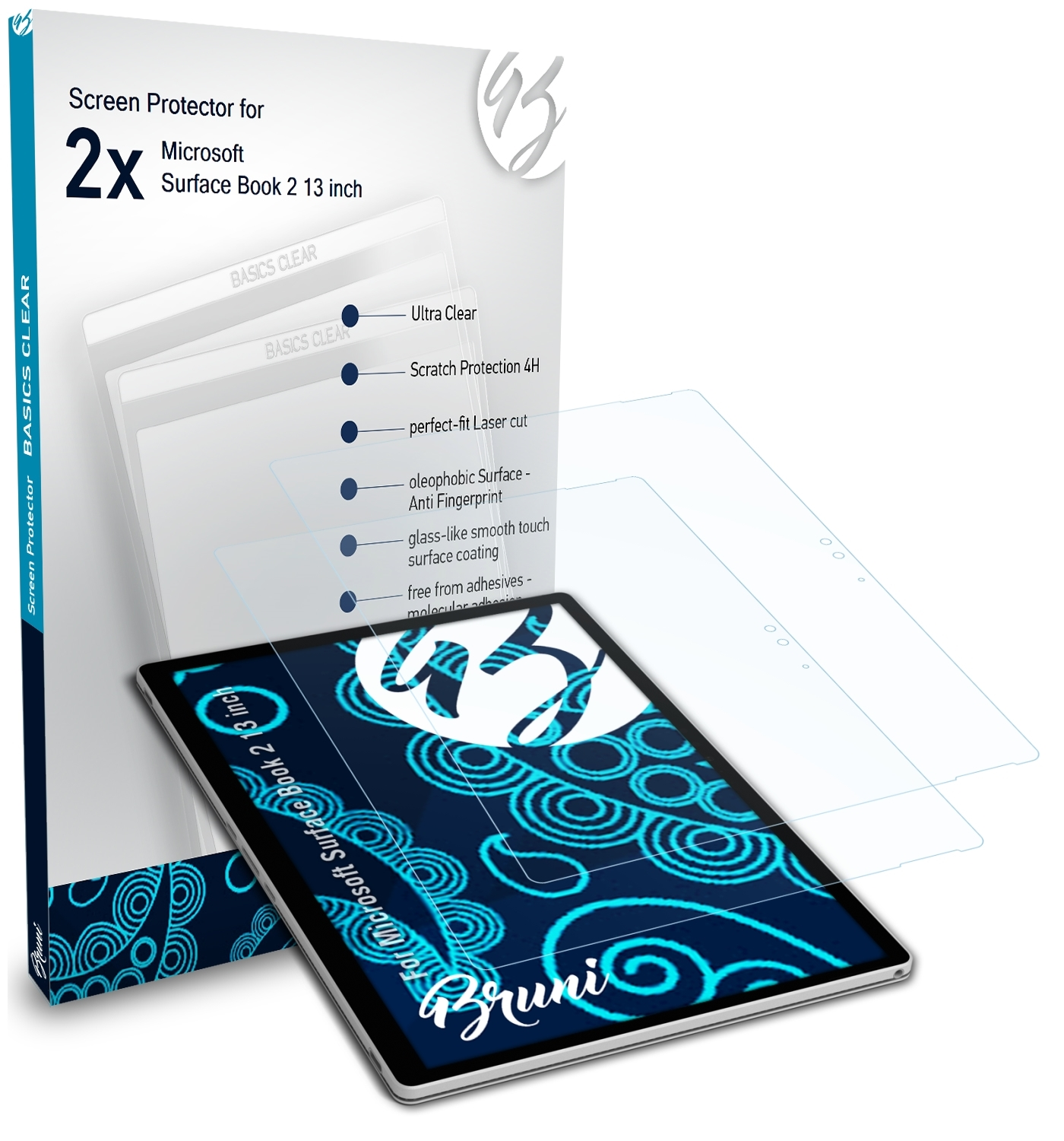 (13 2 2x Schutzfolie(für Basics-Clear Surface BRUNI inch)) Book Microsoft