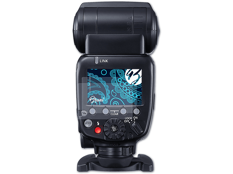 BRUNI 2x Basics-Clear Schutzfolie(für Canon Speedlite 600EX II-RT) | Kamera Schutzfolie