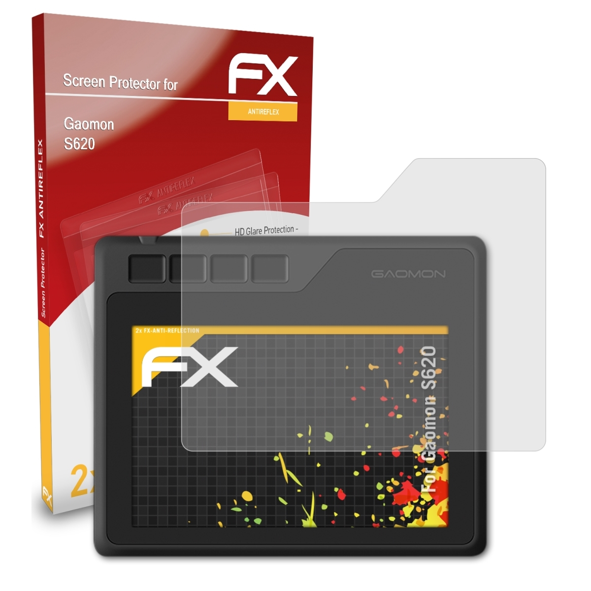 ATFOLIX 2x Displayschutz(für S620) FX-Antireflex Gaomon