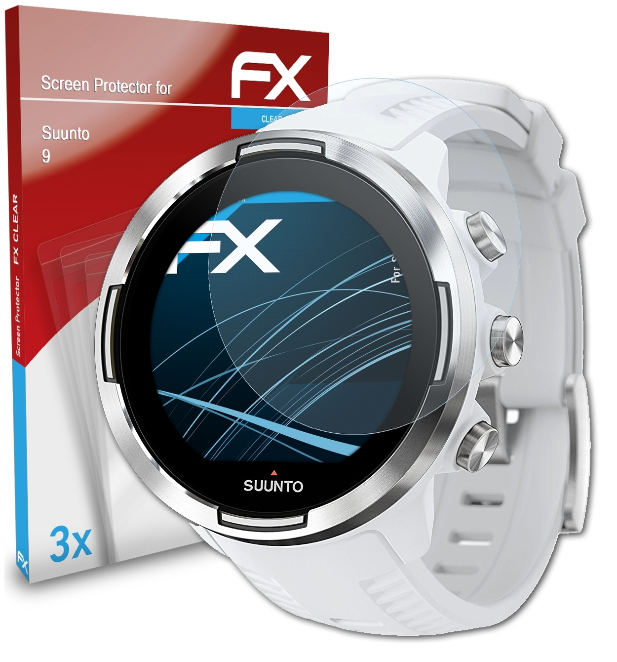 ATFOLIX 3x FX-Clear Displayschutz(für Suunto 9)