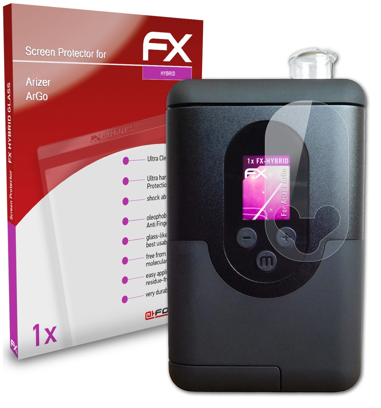 ATFOLIX ArGo) FX-Hybrid-Glass Arizer Schutzglas(für