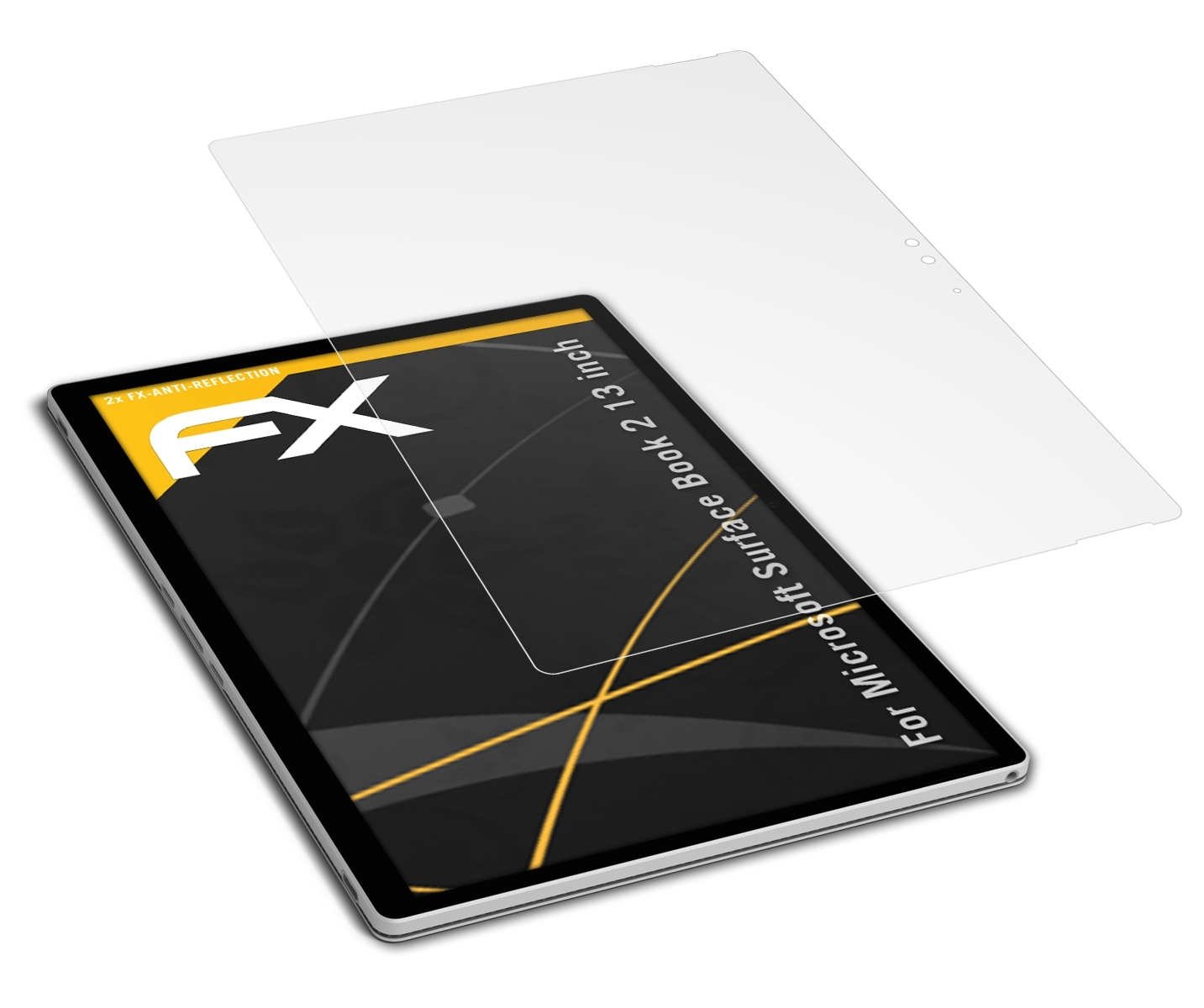 Microsoft Surface Book ATFOLIX 2 FX-Antireflex 2x inch)) Displayschutz(für (13