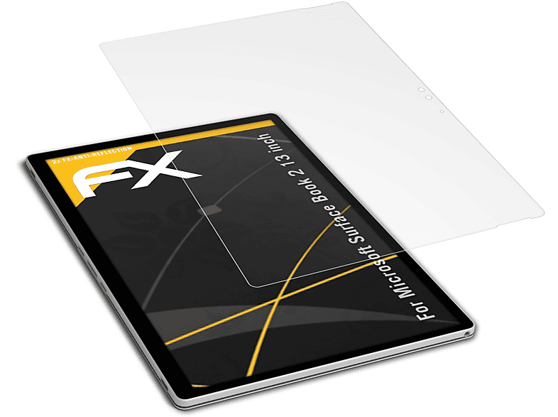Microsoft Surface Book ATFOLIX 2 FX-Antireflex 2x inch)) Displayschutz(für (13