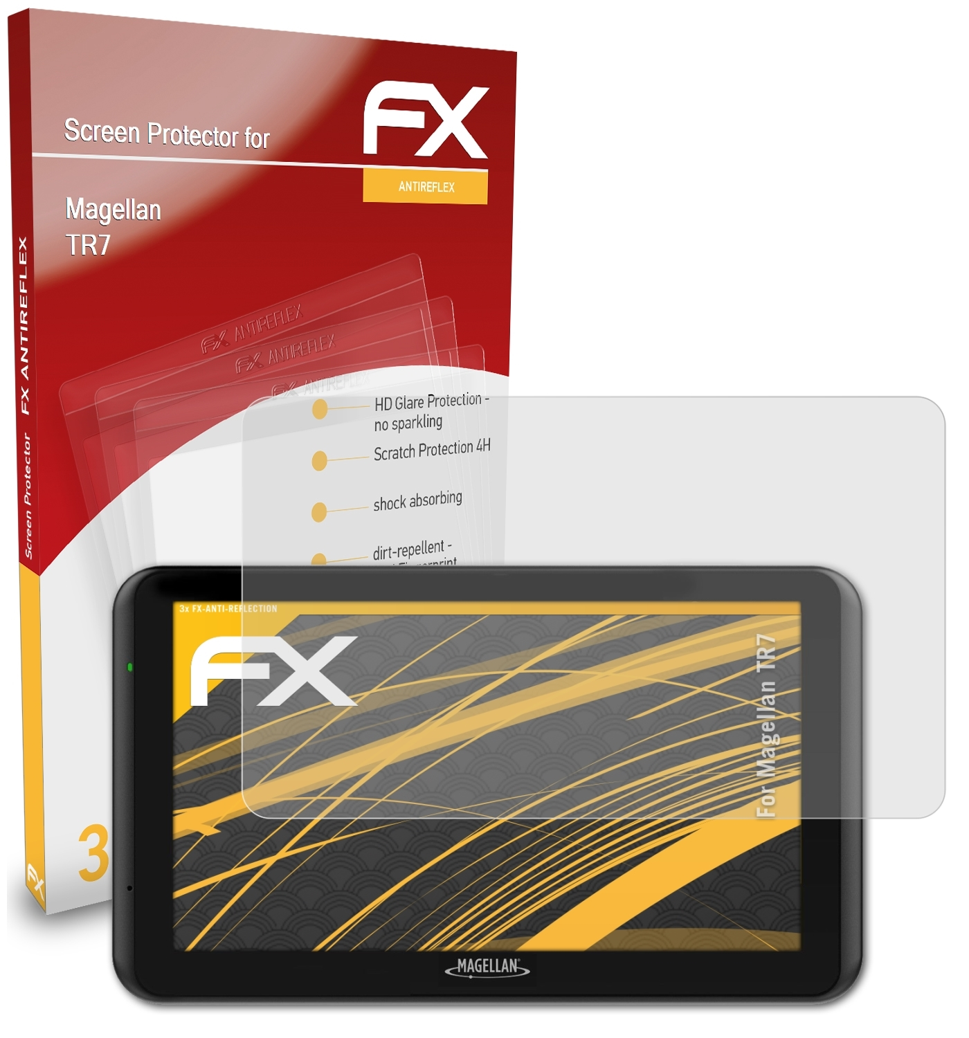 ATFOLIX 3x FX-Antireflex Displayschutz(für TR7) Magellan