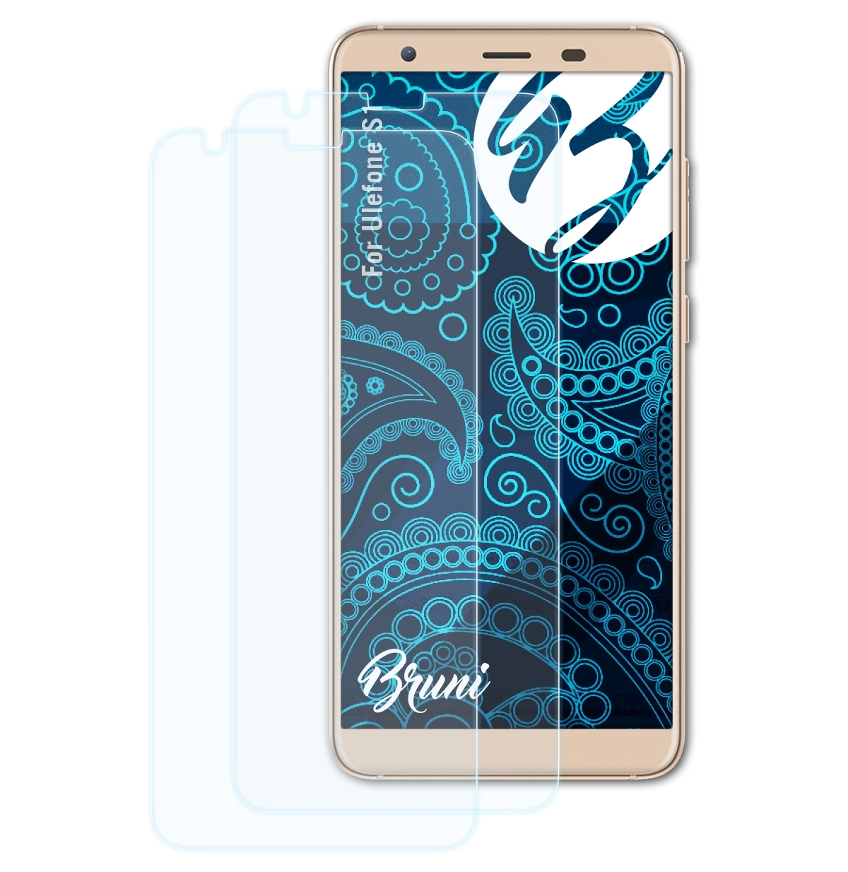 BRUNI 2x Basics-Clear Schutzfolie(für S1) Ulefone