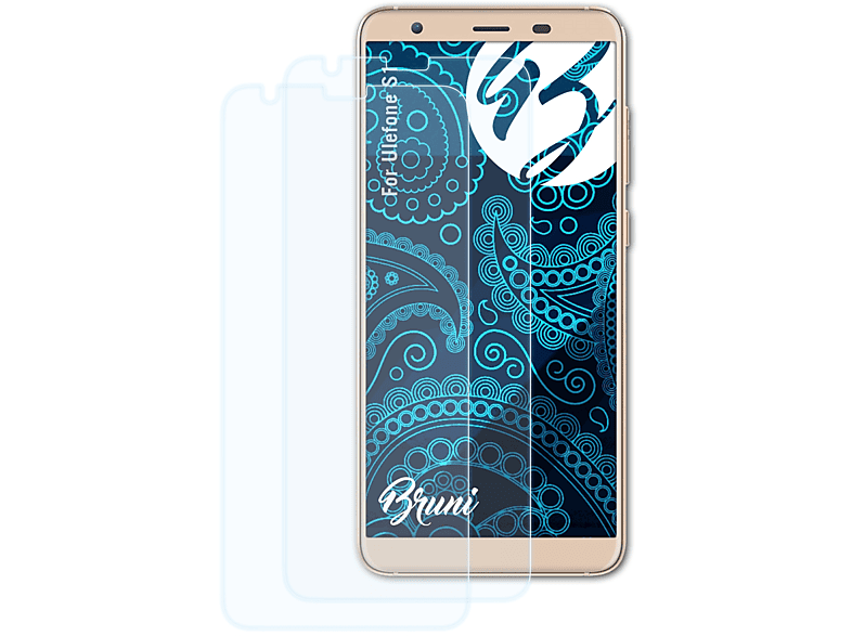 BRUNI 2x Basics-Clear Schutzfolie(für S1) Ulefone