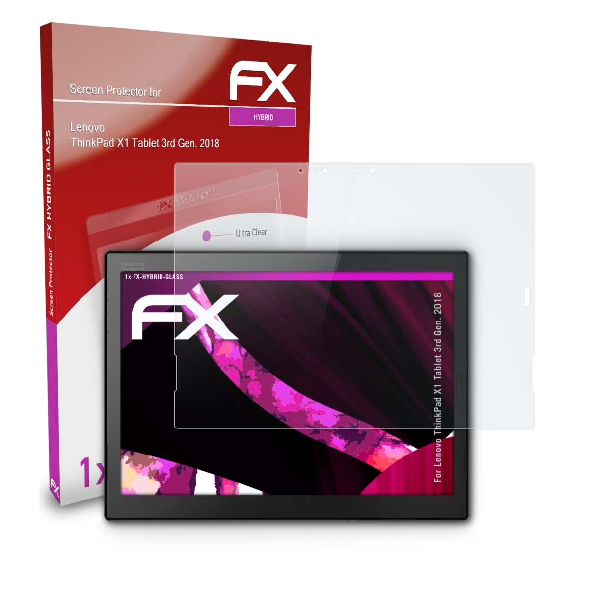 ATFOLIX FX-Hybrid-Glass Gen. Tablet Schutzglas(für X1 Lenovo (3rd ThinkPad 2018))
