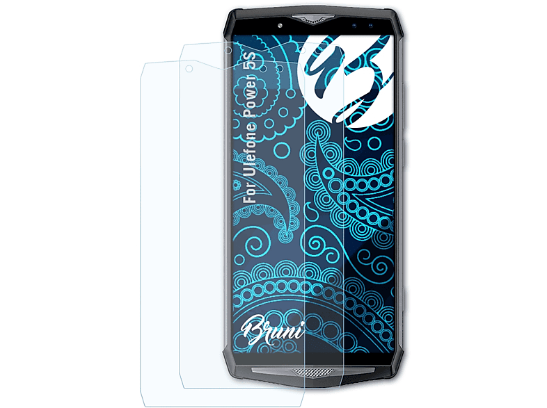 BRUNI 2x Basics-Clear Schutzfolie(für Power 5S) Ulefone