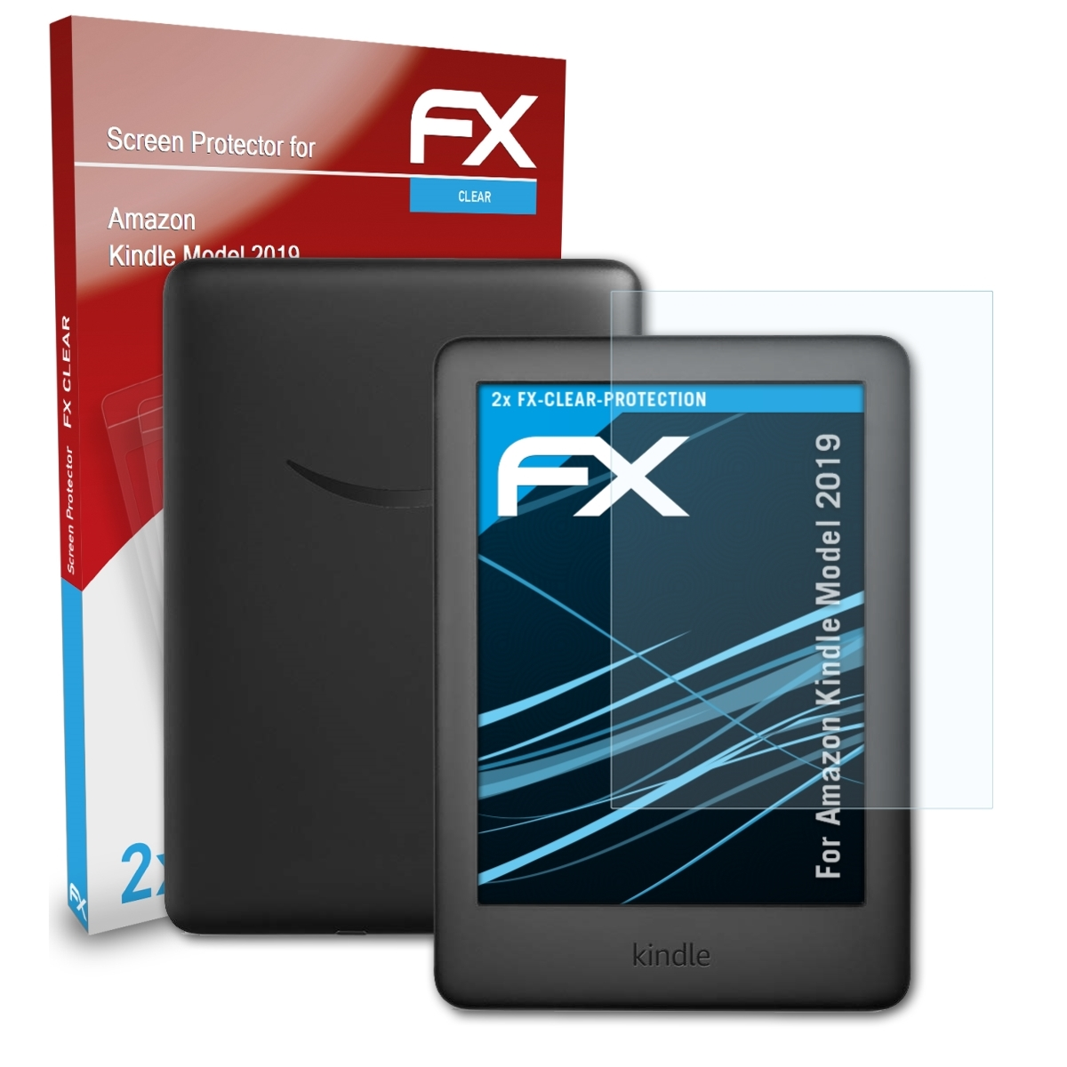 ATFOLIX 2x FX-Clear (Model Amazon 2019)) Kindle Displayschutz(für
