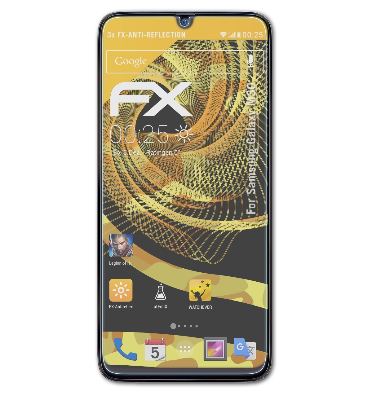 FX-Antireflex 3x Galaxy Displayschutz(für Samsung ATFOLIX M30)