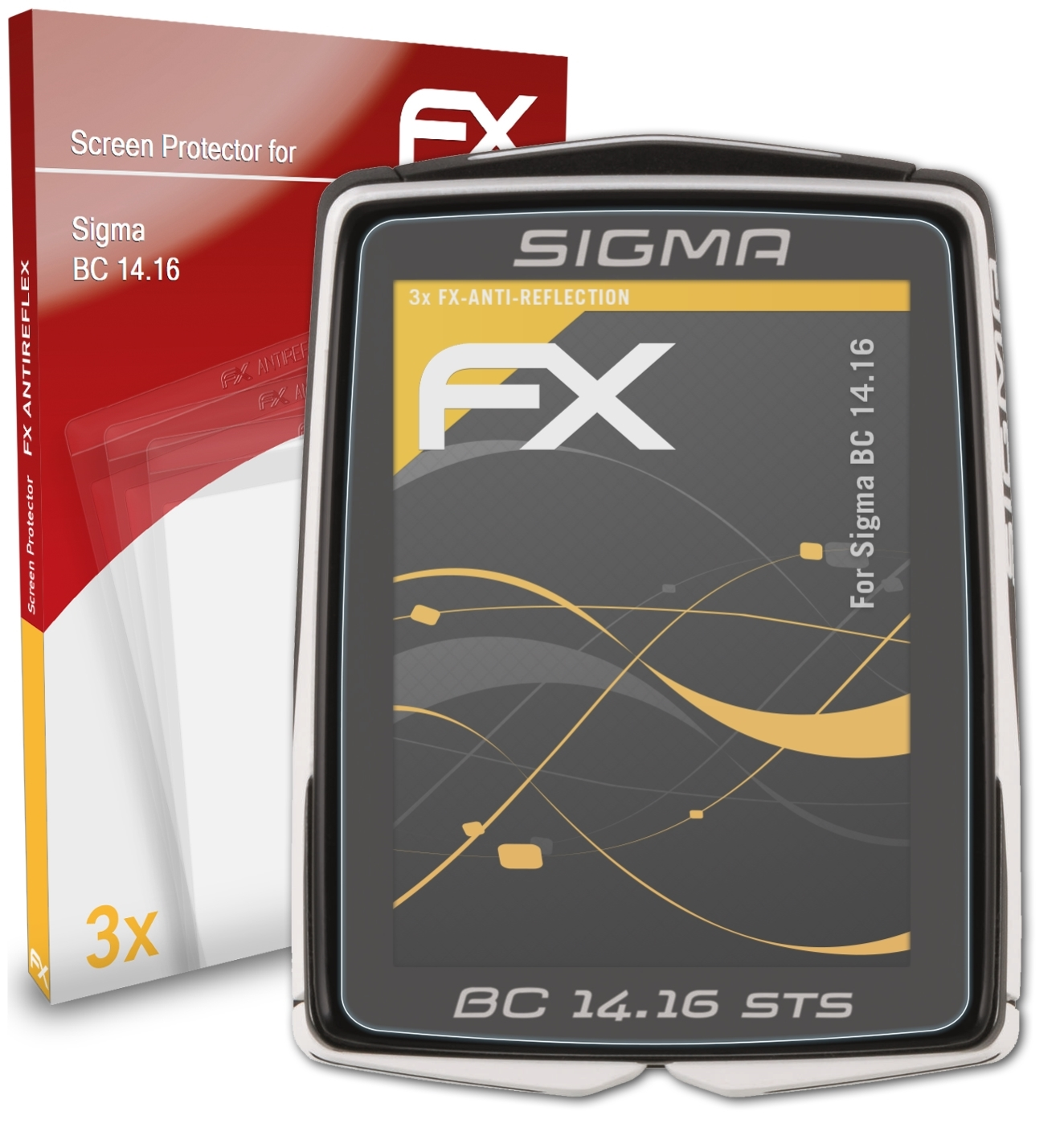ATFOLIX 3x FX-Antireflex 14.16) Sigma Displayschutz(für BC