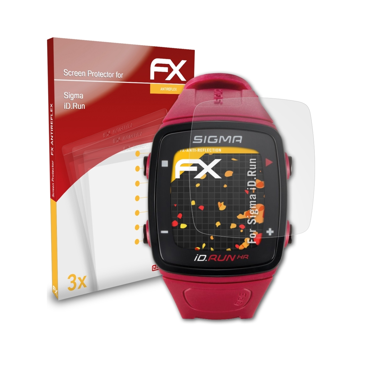 ATFOLIX 3x FX-Antireflex Displayschutz(für iD.Run) Sigma
