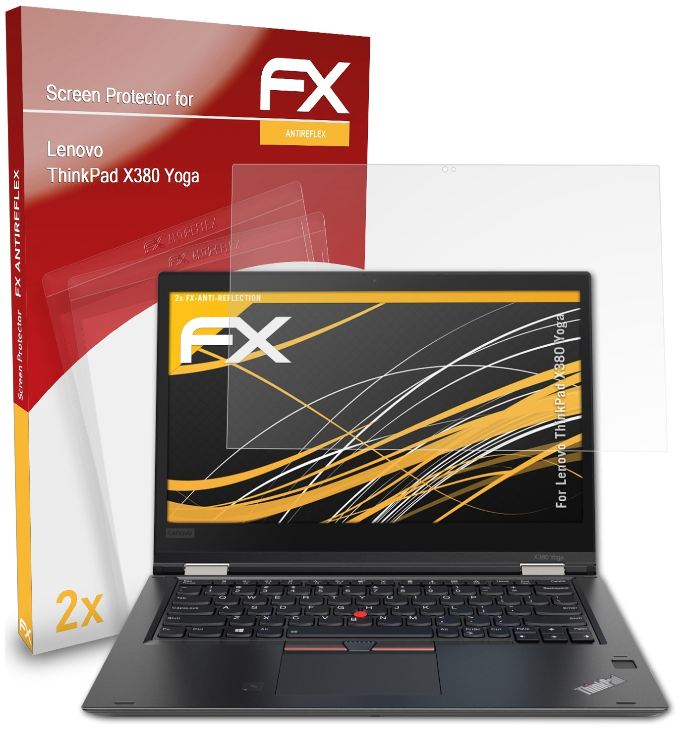 X380 ATFOLIX 2x FX-Antireflex Lenovo ThinkPad Displayschutz(für Yoga)