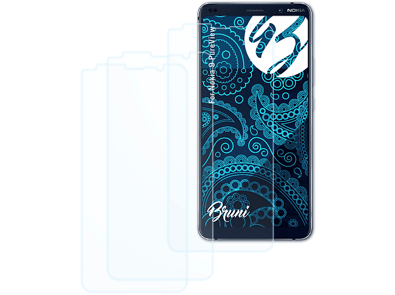 9 Nokia BRUNI 2x Basics-Clear Schutzfolie(für PureView)