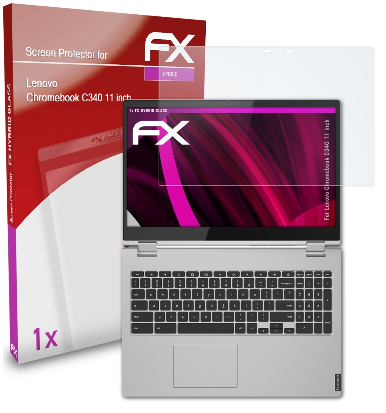 Chromebook (11 Lenovo FX-Hybrid-Glass C340 Schutzglas(für inch)) ATFOLIX