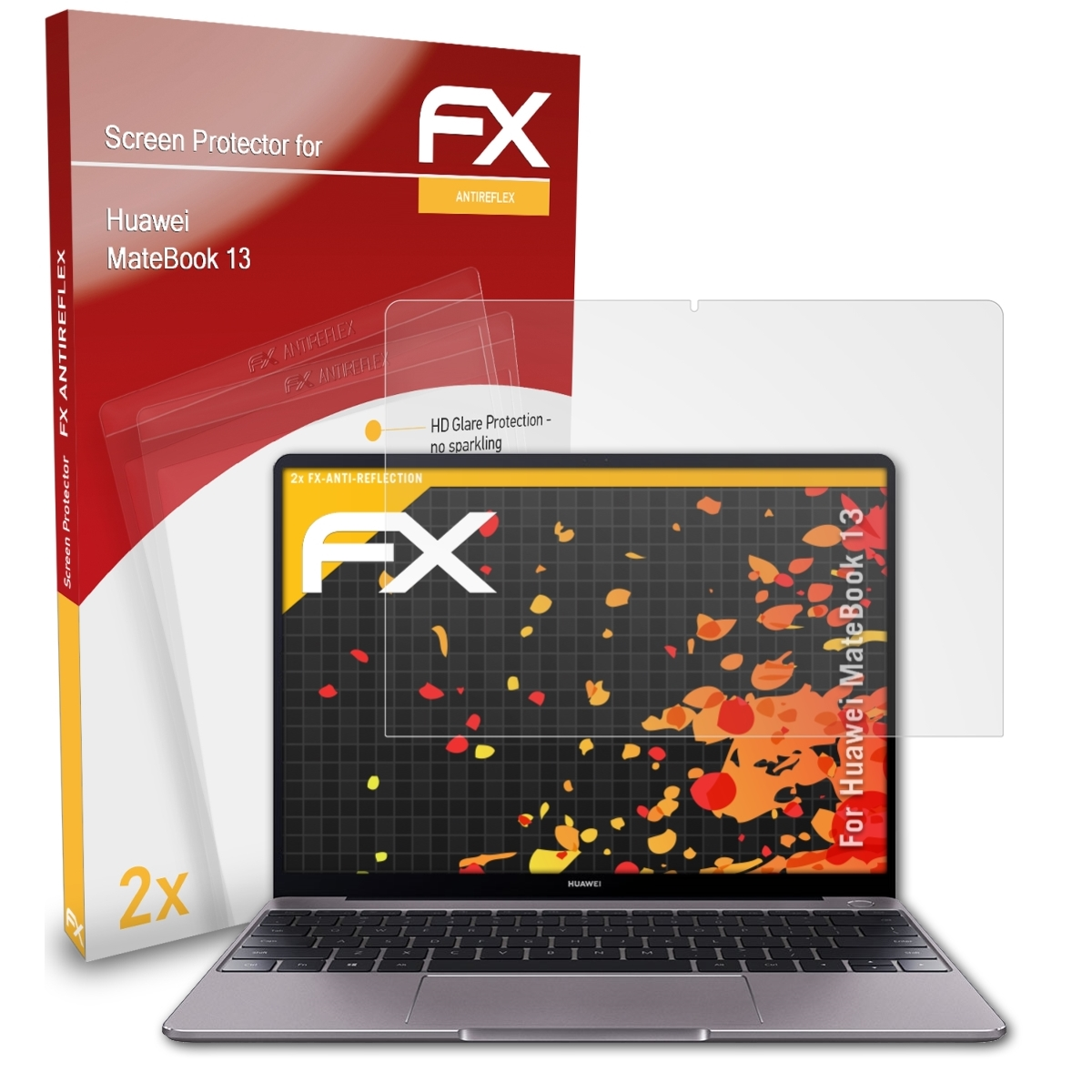ATFOLIX FX-Antireflex 2x Displayschutz(für MateBook Huawei 13)