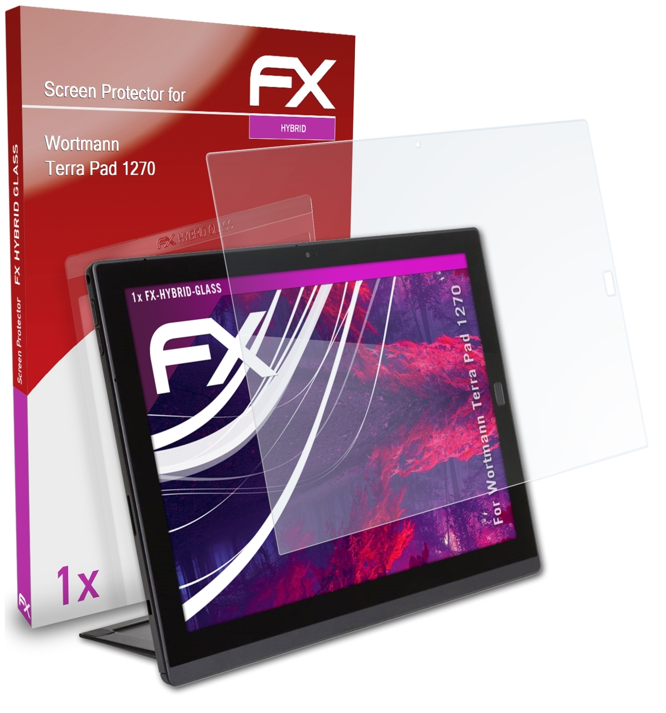 ATFOLIX FX-Hybrid-Glass Schutzglas(für 1270) Wortmann Pad Terra