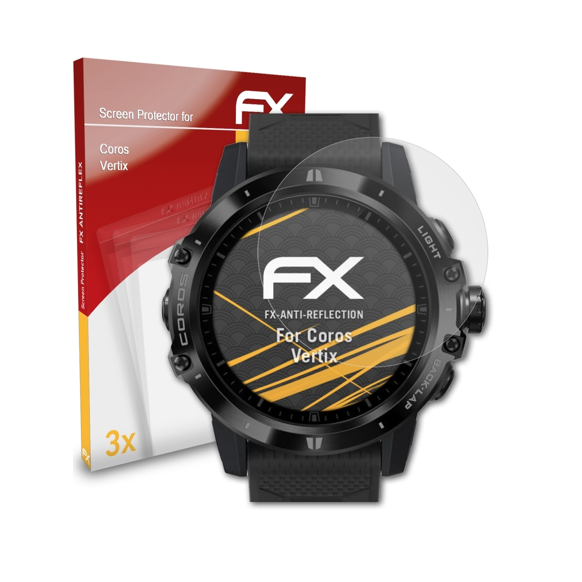 ATFOLIX 3x FX-Antireflex Displayschutz(für Coros Vertix)