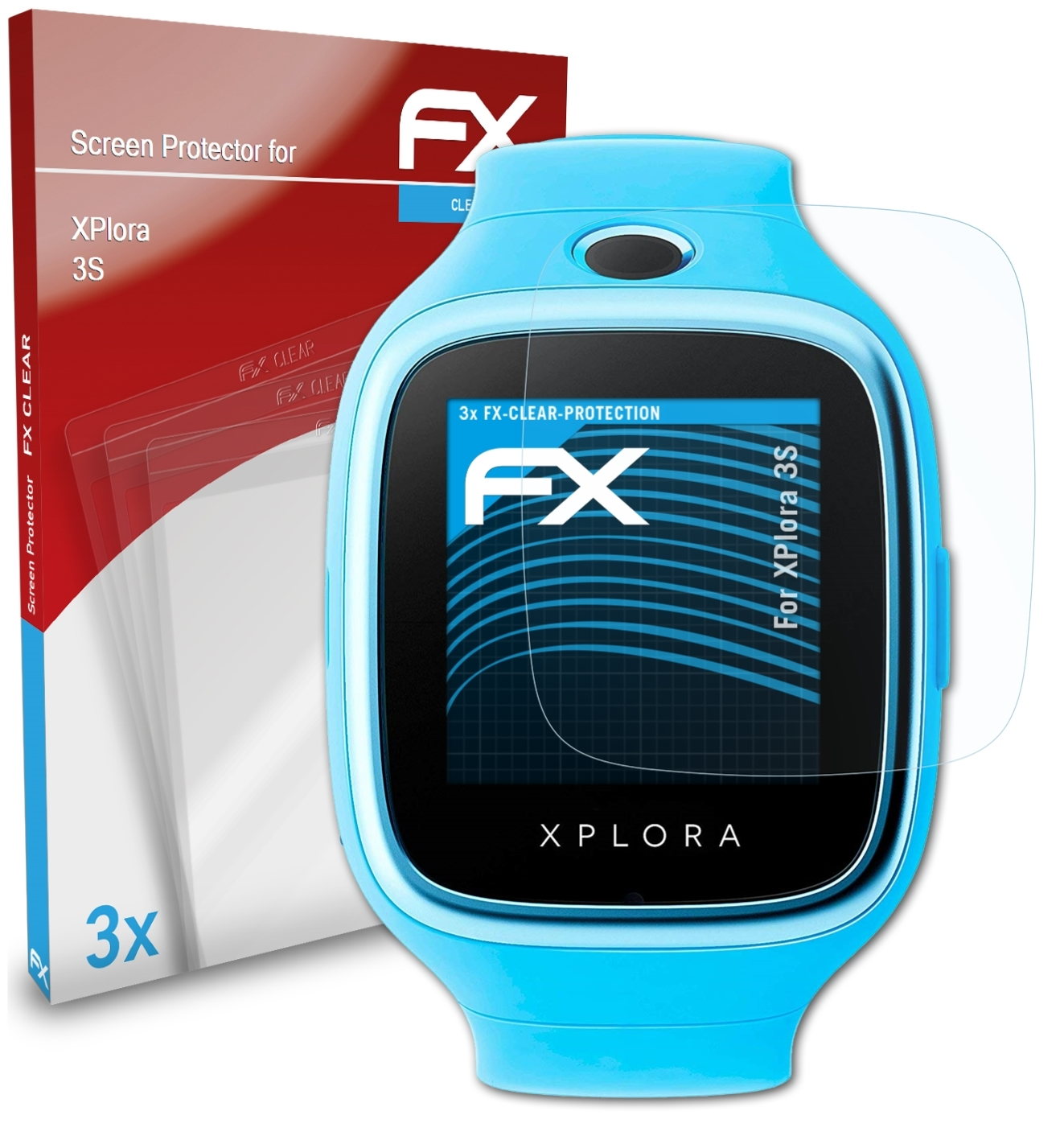 ATFOLIX 3x XPlora FX-Clear 3S) Displayschutz(für