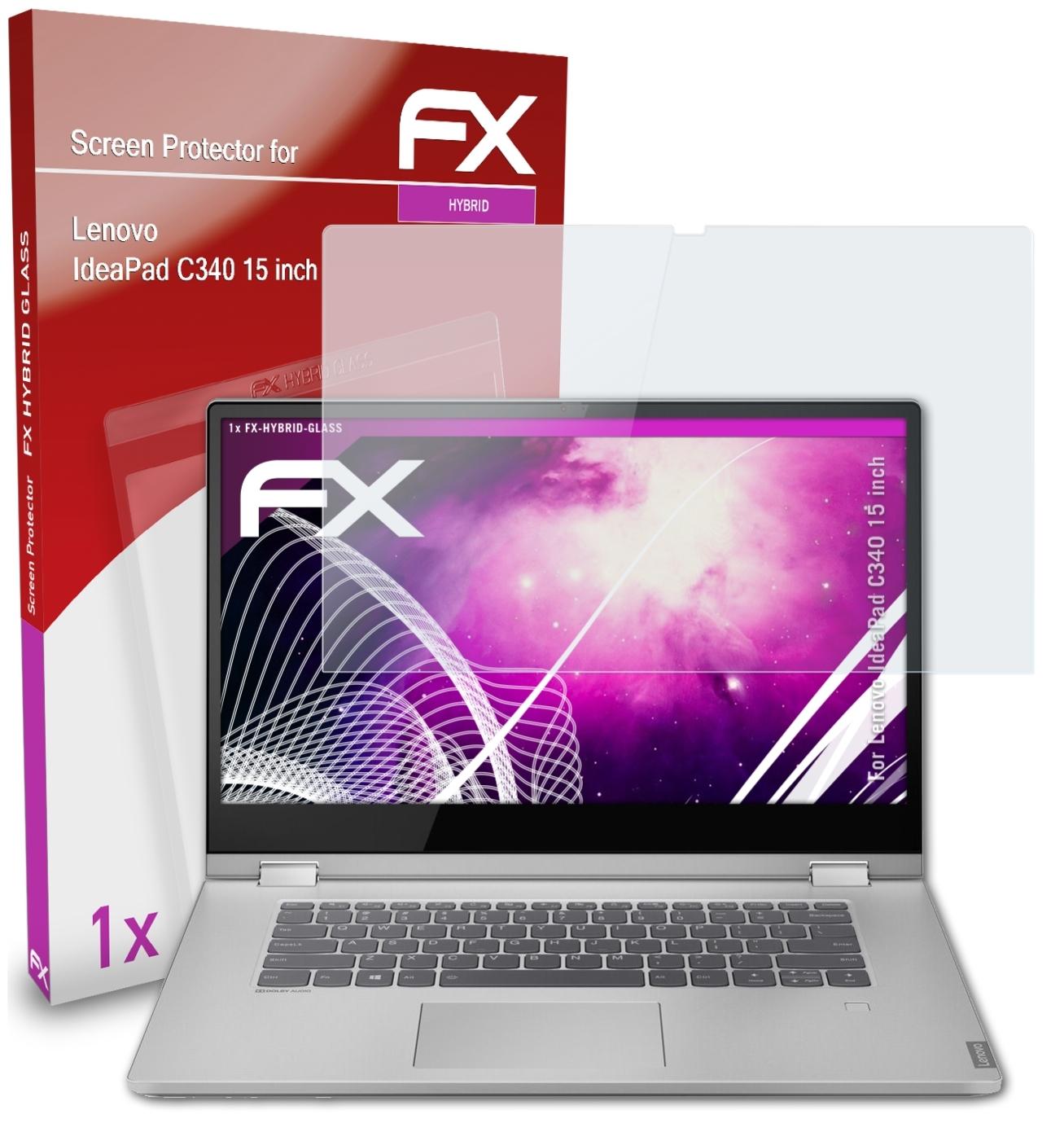 FX-Hybrid-Glass C340 Schutzglas(für Lenovo ATFOLIX inch)) IdeaPad (15