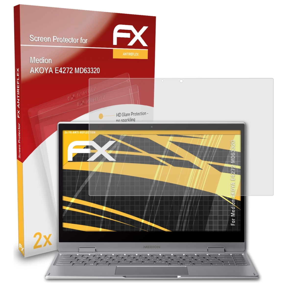 2x FX-Antireflex Medion ATFOLIX (MD63320)) Displayschutz(für E4272 AKOYA