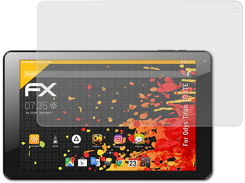 Titan ATFOLIX Odys FX-Antireflex Displayschutz(für 10 2x LTE)