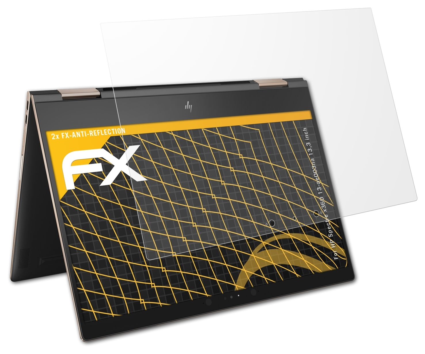 ATFOLIX 2x FX-Antireflex Displayschutz(für HP inch)) x360 (13,3 Spectre 13-ae003na