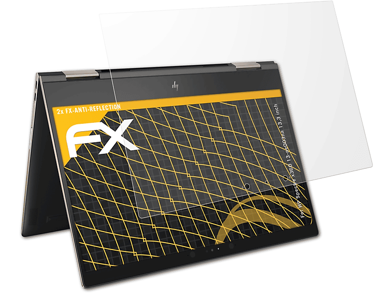 ATFOLIX 2x FX-Antireflex Displayschutz(für HP Spectre x360 13-ae003na (13,3 inch))