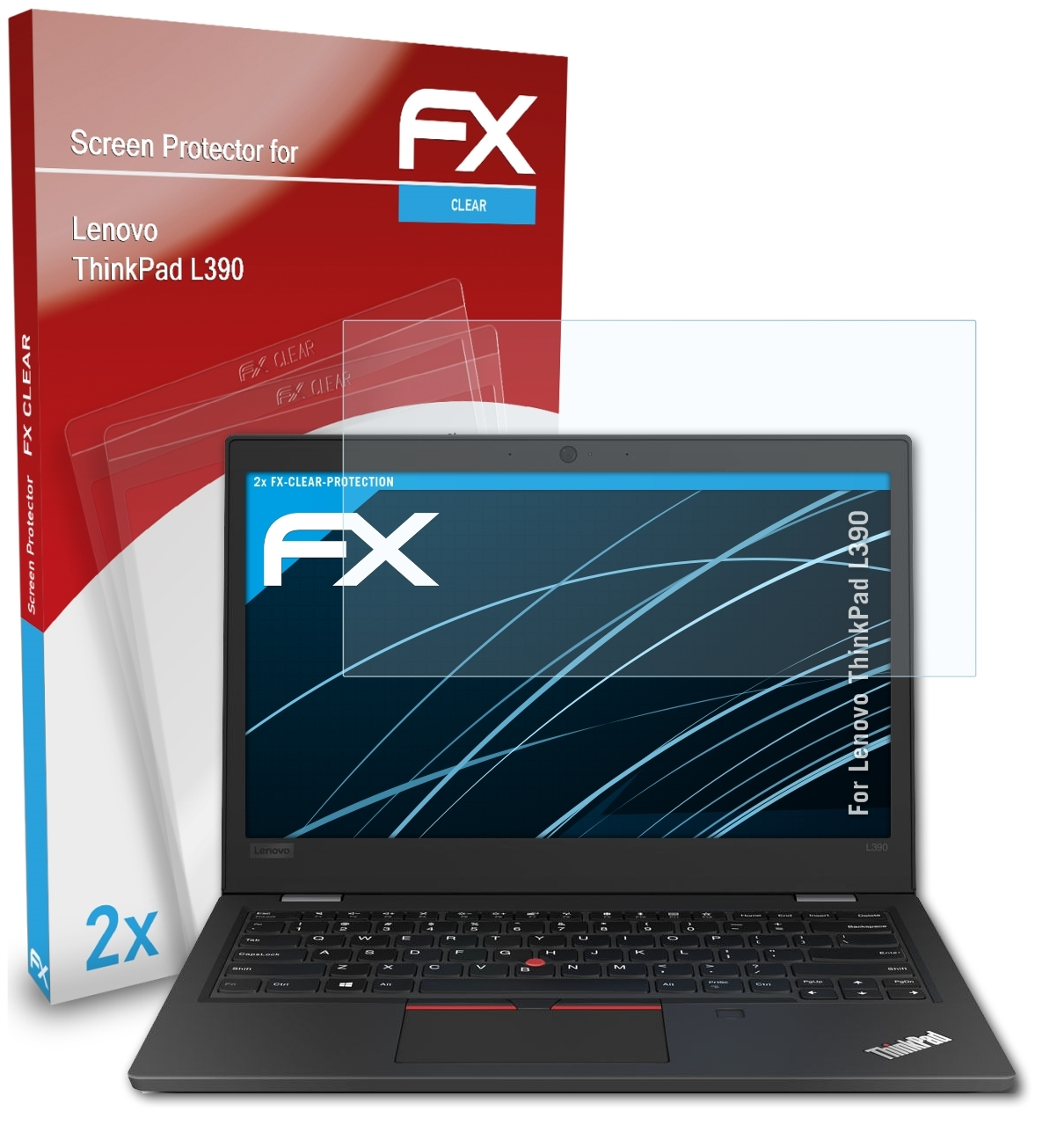 ATFOLIX 2x FX-Clear Displayschutz(für ThinkPad Lenovo L390)