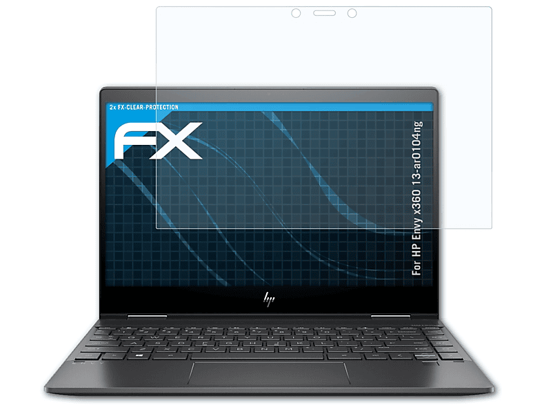 ATFOLIX 2x FX-Clear Displayschutz(für x360 13-ar0104ng) Envy HP