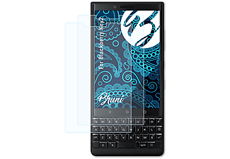 BRUNI 2x glasklare Displayschutz(für Blackberry Key2)