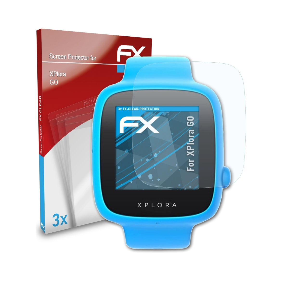 ATFOLIX 3x FX-Clear Displayschutz(für GO) XPlora