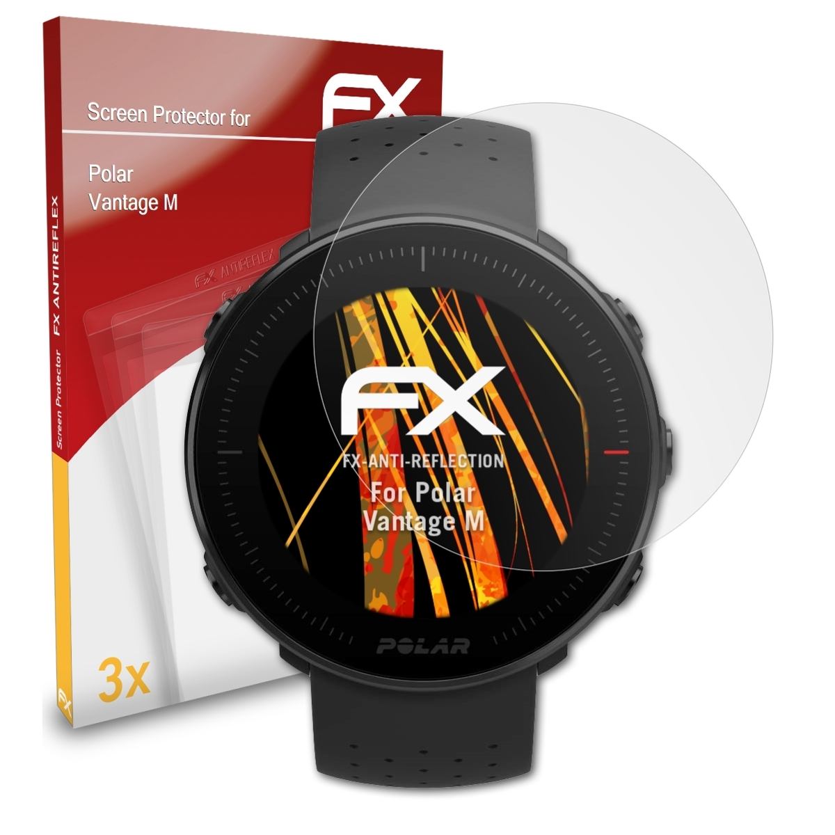 ATFOLIX 3x FX-Antireflex Vantage Polar M) Displayschutz(für
