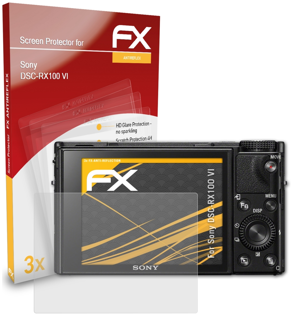 ATFOLIX 3x FX-Antireflex VI) Displayschutz(für DSC-RX100 Sony