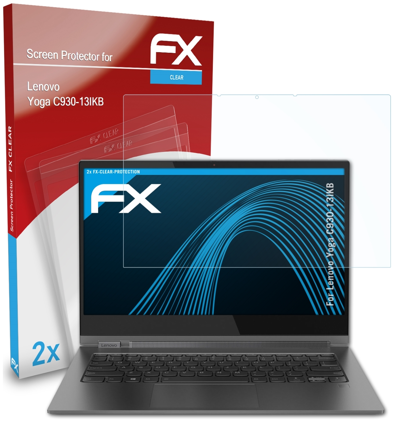 Displayschutz(für 2x FX-Clear C930-13IKB) Lenovo Yoga ATFOLIX