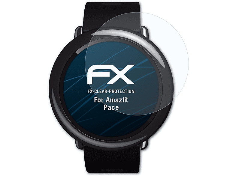 ATFOLIX 3x Displayschutz(für Pace) Amazfit FX-Clear