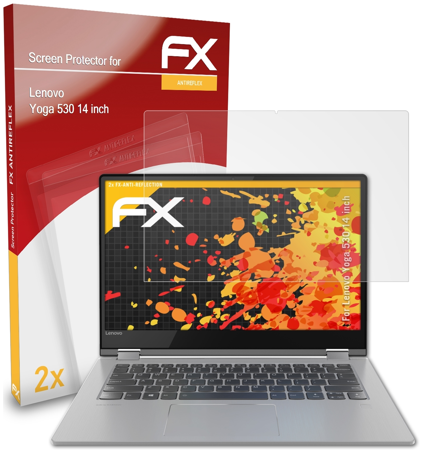 ATFOLIX 2x inch)) 530 FX-Antireflex Displayschutz(für Lenovo Yoga (14