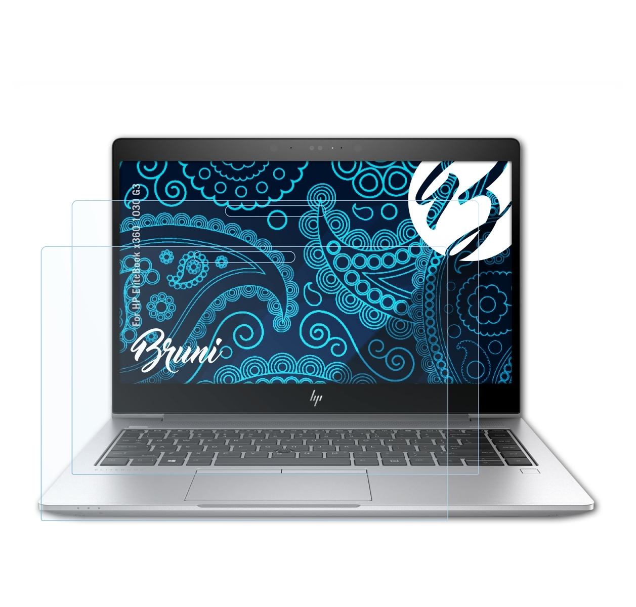 BRUNI 2x x360 EliteBook HP G3) Basics-Clear Schutzfolie(für 1030