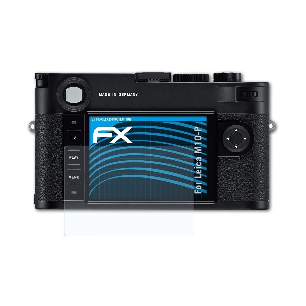 ATFOLIX FX-Clear 3x M10-P) Leica Displayschutz(für