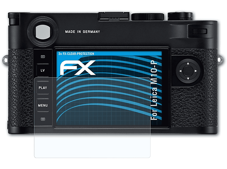 M10-P) Displayschutz(für Leica 3x ATFOLIX FX-Clear