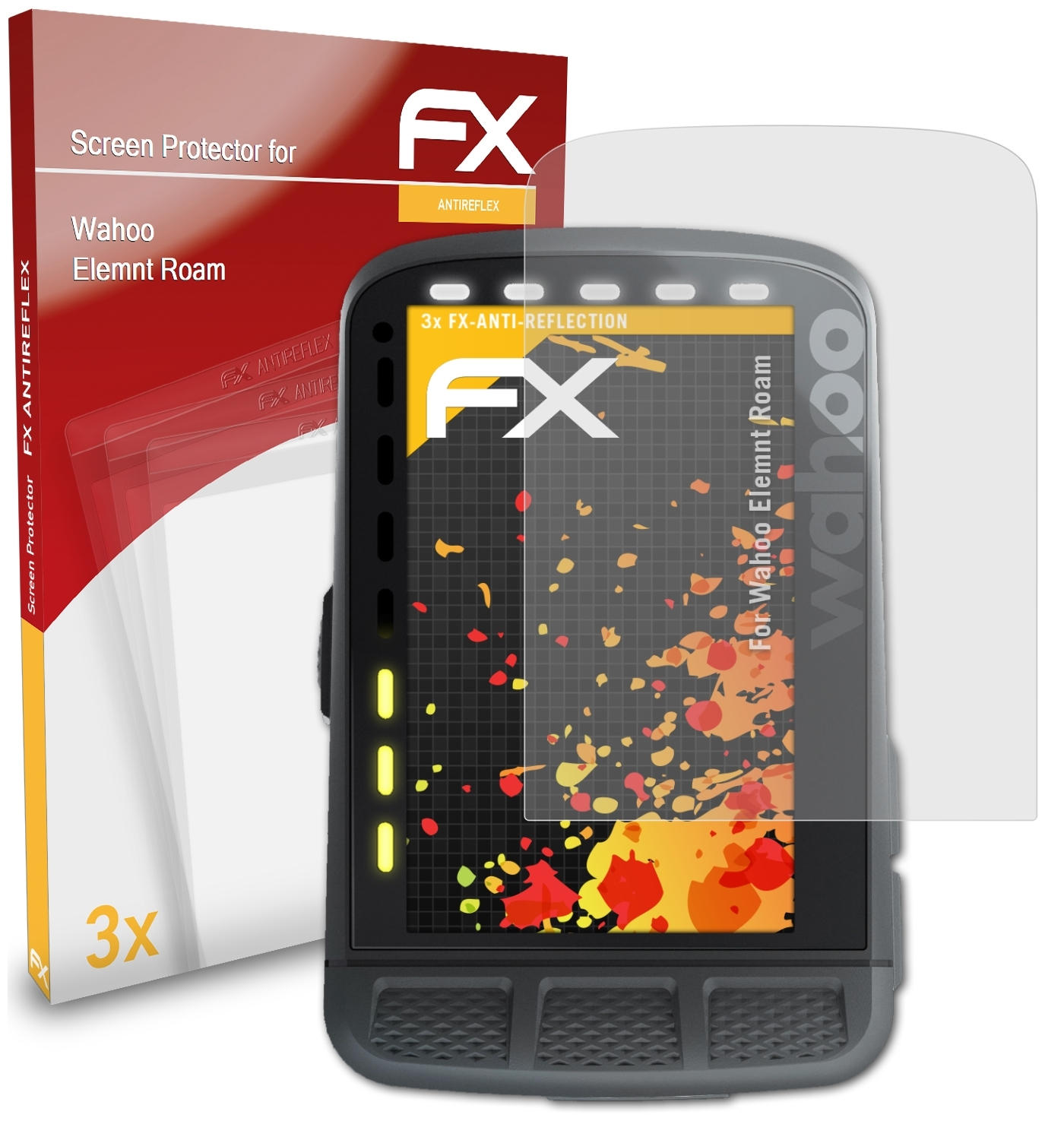 ATFOLIX 3x FX-Antireflex Displayschutz(für Wahoo Elemnt Roam)