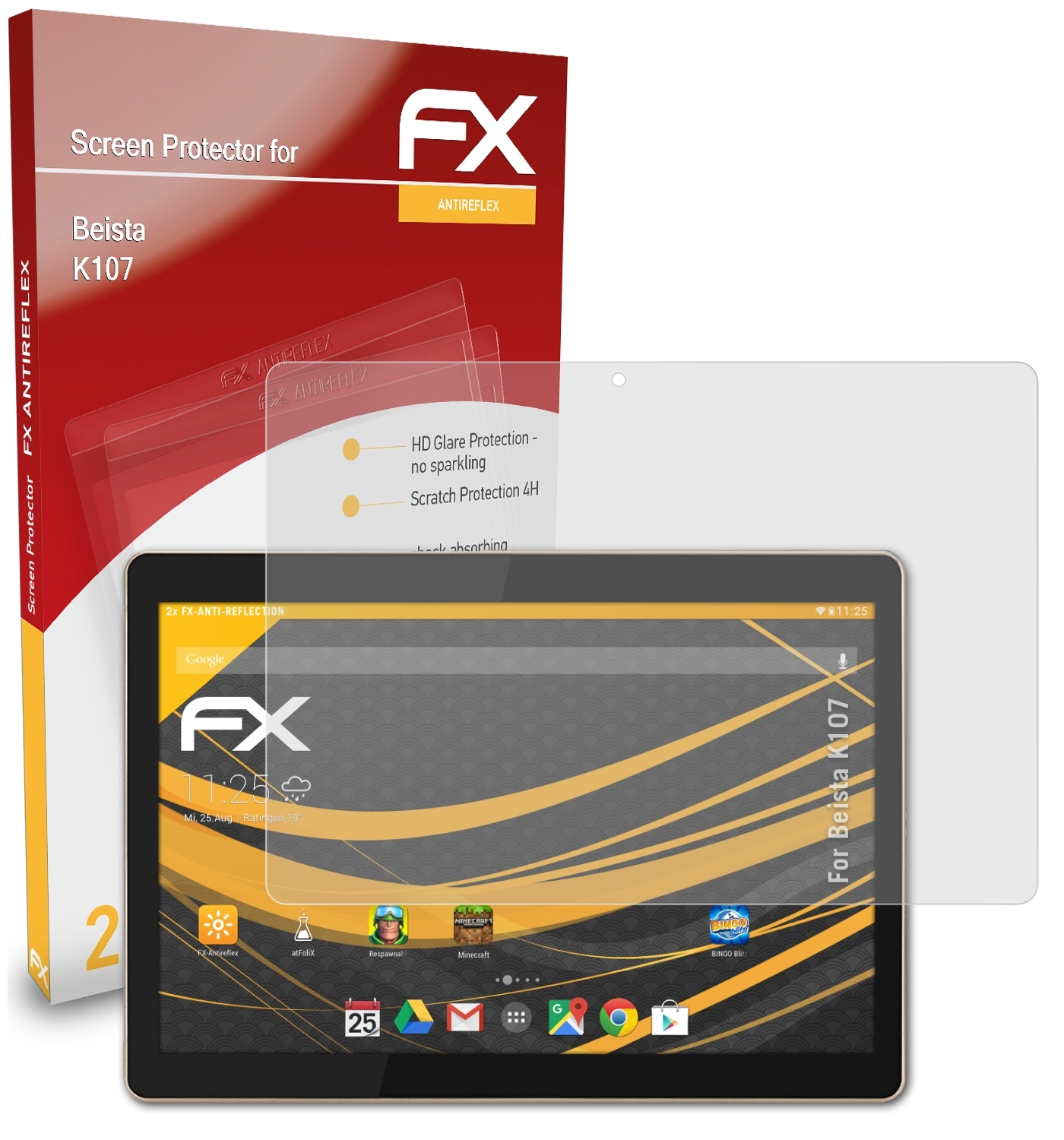 FX-Antireflex Beista 2x Displayschutz(für K107) ATFOLIX