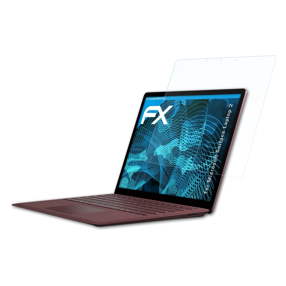 ATFOLIX 2x Displayschutz(für FX-Clear Laptop 2) Microsoft Surface