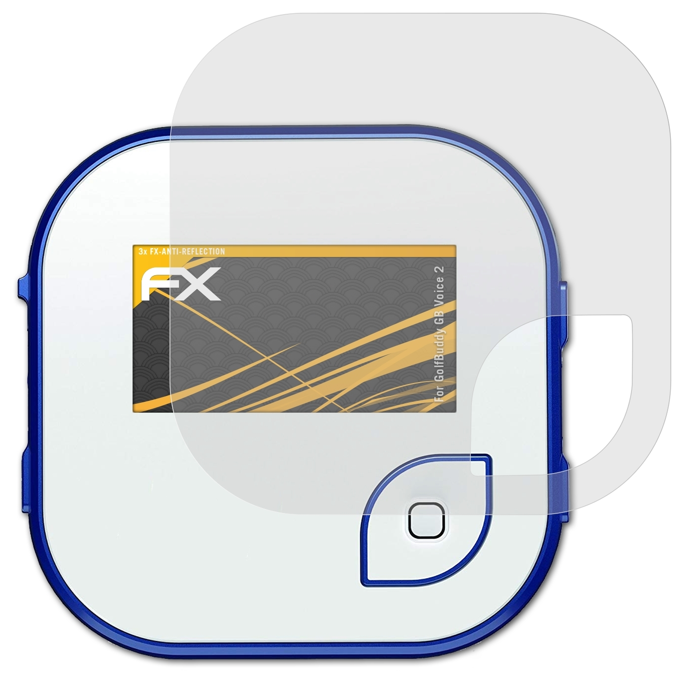 ATFOLIX GolfBuddy Displayschutz(für 2) FX-Antireflex GB 3x Voice