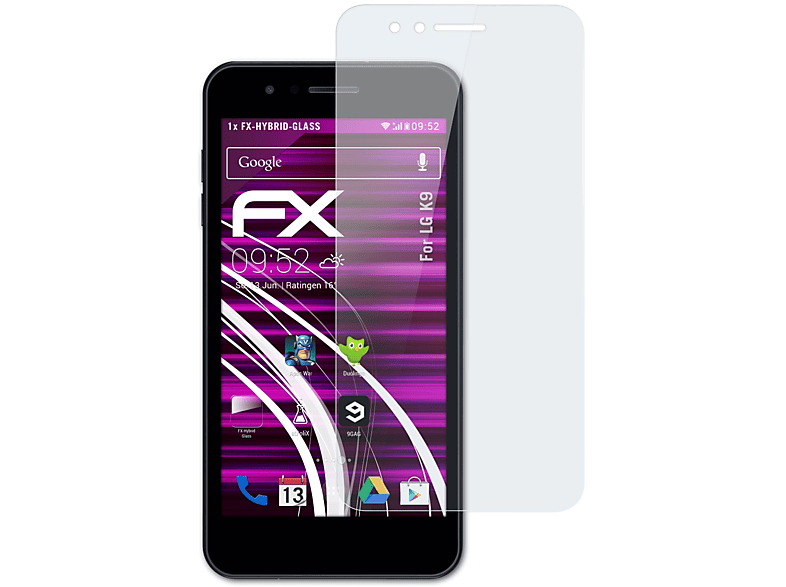 ATFOLIX K9) FX-Hybrid-Glass Schutzglas(für LG