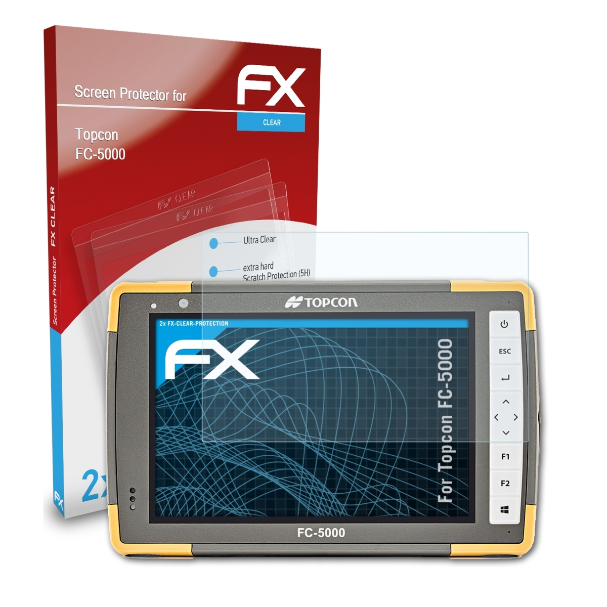 Displayschutz(für FX-Clear Topcon 2x FC-5000) ATFOLIX