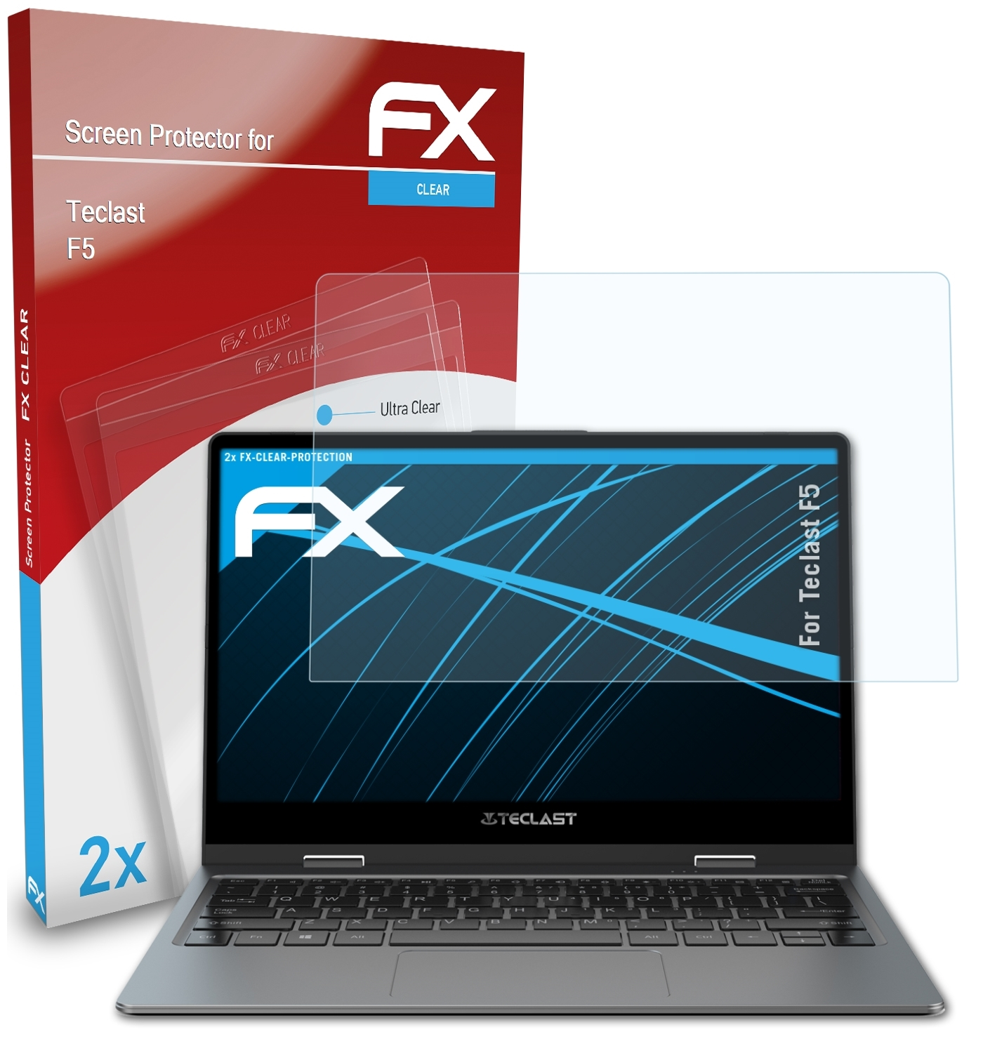 ATFOLIX 2x Teclast FX-Clear Displayschutz(für F5)